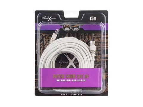 Natec Patchcord Natec Extreme Media UTP kat.5e 15m szary