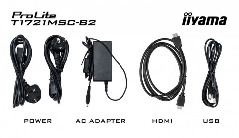 IIYAMA Monitor ProLite 17 cali T1721MSC-B2 POJ.10PKT.TN,IPX3,HDMI