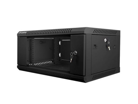 LANBERG Szafa instalacyjna Rack wisząca 19" 4U 600x450 czarna Lanberg (flat pack)