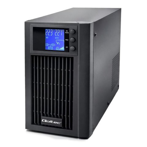 Qoltec Zasilacz awaryjny UPS Qoltec Pure Sine Wave | 2kVA | 1600W | AVR | LCD | Czysty Sinus
