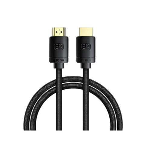 Baseus Kabel HDMI - HDMI 2.1, 8K 60Hz, 3D, HDR, 48Gbps Baseus High Definition Series CAKGQ-K01 2m
