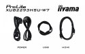 IIYAMA Monitor 22 cale XUB2293HSU-W7 IPS, 100Hz, Pivot, HAS(150mm), 300cd, BIAŁY