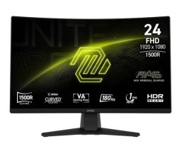 MSI Monitor MAG 242C 23.6 cala/LED/FHD/Curved/180Hz/czarny