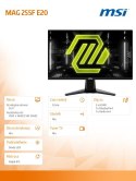 MSI Monitor MAG 255F E20 24.5 cala LED/FHD/Flat/200Hz/Czarny
