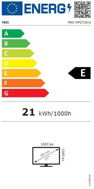 MSI Monitor PRO MP273AW 27 cali LED/FHD/Flat/100Hz/White