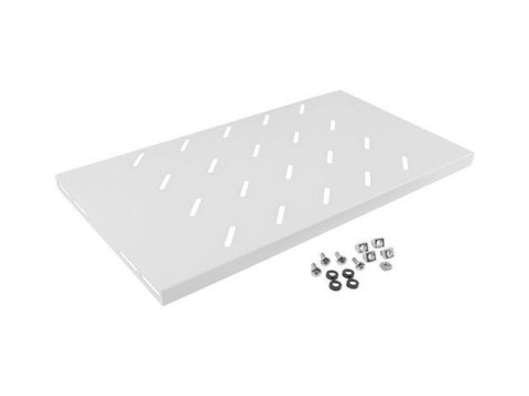 LANBERG Półka do szaf 19" 450mm szara Lanberg (1U/486x270mm udźwig do 120kg, montaż 4-punktowy)