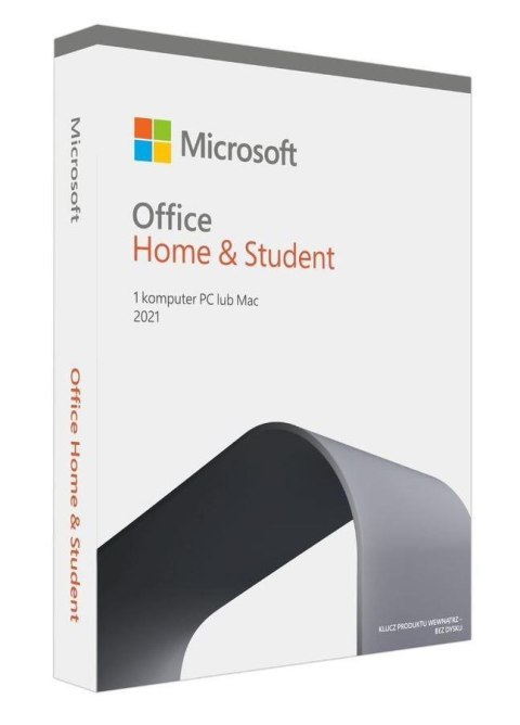 Microsoft Corp. Oprogramowanie Microsoft Office Home and Student 2021 Polish P8 EuroZone 1 License Medialess