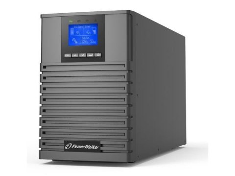 Power Walker Zasilacz awaryjny UPS Power Walker On-Line 1/1 Fazy 1000VA, ICT IoT PF1 USB/RS232, 4x IEC C13, C14 EPO, wolnostojący