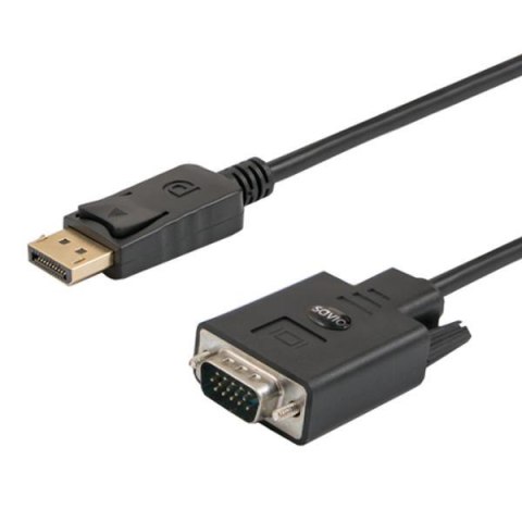 Savio Kabel adapter Savio CL-203 DisplayPort do VGA 1,8m