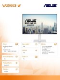 Asus Monitor 27 cali VA279QGS-W IPS FHD HDMI VGA DP 120Hz