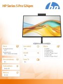 HP Inc. Monitor S5 Pro 524pm FHD 9E0G9UT#ABB