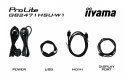 IIYAMA Monitor 23.8 cala GB2471HSU-W1 IPS,FHD,240Hz,2xHDMI,DP,1xUSB 3.2, 1xUSB C, Adaptive G-SYNC - 1920 x 1080 @48-240Hz DisplayP