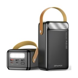 AWEI Powerbank Awei P101K 60000mAh 22,5W 3xUSB-A 2xUSB-C czarny