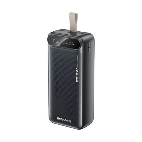 AWEI Powerbank Awei PA-12 30000mAh 22,5W 2xUSB-A 1xUSB-C 1xmicroUSB czarny