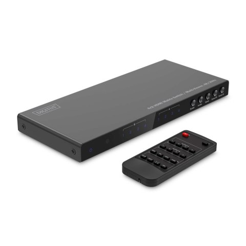 Digitus Przełącznik/Matrix DIGITUS HDMI 4/2-porty 4K/30Hz UHD HDCP 1.4 audio z pilotem