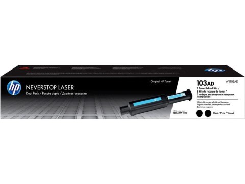HP Toner HP 103AD Neverstop (W1103AD) Black (Zestaw do uzupełniania tonera) dwupak