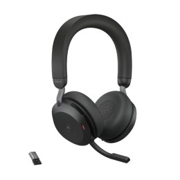 Jabra Słuchawki z mikrofonem Jabra Evolve2 75 Link380c MS Stereo czarne bezprzewodowe