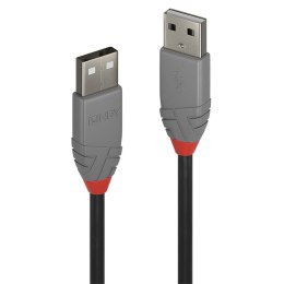 LINDY Kabel USB 2.0 LINDY Type A Cable, Anthra Line 2m Black