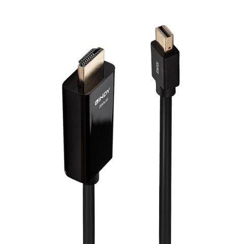 LINDY Kabel adapter LINDY Mini DisplayPort - HDMI 10.2G 2m czarny 4K UHD 30Hz