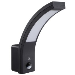 Maclean Lampa LED Maclean MCE244 B z czujnikiem ruchu na podczerwień 750lm 10W IP54 czarny
