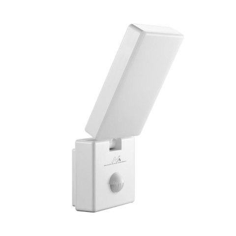 Maclean Lampa LED z czujnikiem ruchu Maclean MCE516 W, czujnik ruchu PIR, kolor biały, 10W, IP65, 800lm, barwa neutralna biała (4000K)