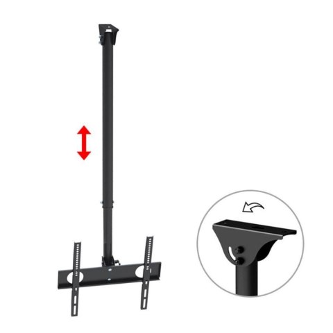Maclean Uchwyt do telewizora sufitowy Maclean MC-631 32-65" 50kg czarny max VESA 400x400