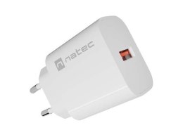 Natec Ładowarka sieciowa Natec Ribera 1x USB-A 18W biała