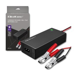 Qoltec Ładowarka Qoltec do AGM GEL STD | Prostownik 24V 2A 48W