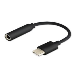 Savio Kabel adapter Savio AK-35 USB Typ C - mini Jack 3,5 mm, czarny