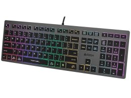 A4Tech Klawiatura przewodowa A4Tech FSTYLER FX60H (Neon Backlit) czarno-grafitowa