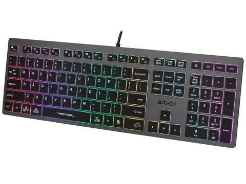 A4Tech Klawiatura przewodowa A4Tech FSTYLER FX60H (Neon Backlit) czarno-grafitowa