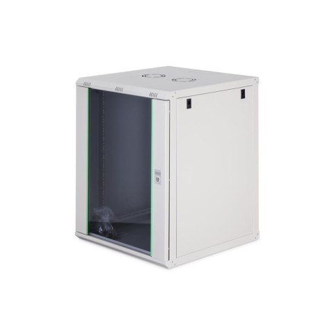 Digitus Szafa sieciowa wisząca jednosekcyjna DIGITUS Dynamic 19" 16U, 600x600, drzwi szyba, szary, niezmontowana, 60kg