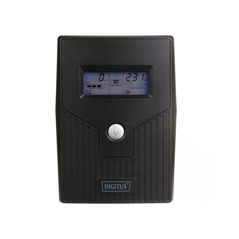 Digitus Zasilacz awaryjny UPS DIGITUS Line-Ineractive LCD BASIC, 800VA/480W, 1x12V/9Ah, AVR, 2x Schuko CEE 7/3