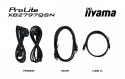 IIYAMA Monitor 27 cali XB2797QSN-B1 IPS/3.7 megapixel QHD, HAS150/ 350cd/1ms/HDMI/Displayport, USBC DOCK 65W, 4USB HUB, RJ45