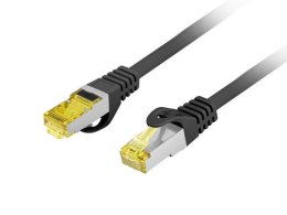 LANBERG Patchcord Lanberg FTP kat.6A 2m LSZH CU fluke passed czarny