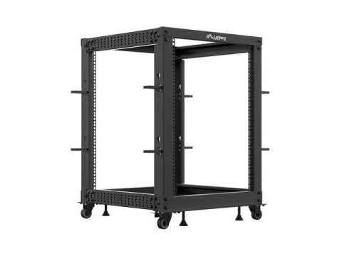 LANBERG Stojak open rack Lanberg 19" 15U 600x600-1100 regulowany czarny