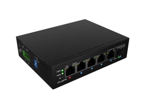 LANBERG Switch Lanberg Light industrial POE 1XBT 3XAT SFP+ETH DIN Fast Ethernet