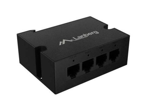 LANBERG Switch niezarządzalny Lanberg 1xIN 3xOUT 100Mb PoE Extender Fast Ethernet DIN Rail 30W