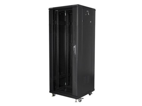 LANBERG Szafa instalacyjna Rack stojąca 19" 32U 600x600 czarna Lanberg (flat pack)