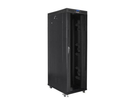 LANBERG Szafa instalacyjna Rack stojąca 19" 42U 800x1200 czarna drzwi szklane LCD Lanberg (flat pack)