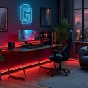 Maclean Biurko gamingowe z półką na monitor RS170