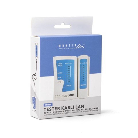 Montis Tester kabli sieciowych LAN MONTIS MT182 z wtykami RJ11 / RJ12 / RJ45