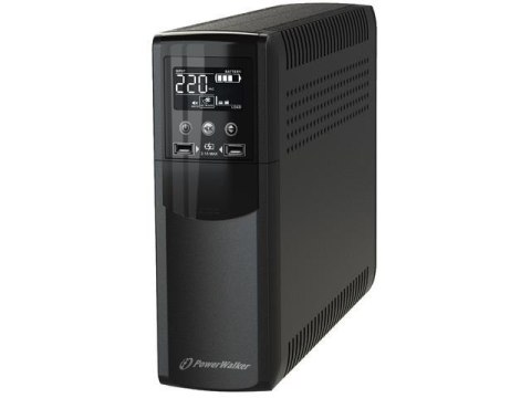 Power Walker Zasilacz awaryjny UPS Power Walker Line-Interactive CSW 1200VA 4xFR Out, RJ11/RJ45 In/Out, USB