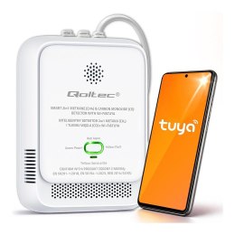 Qoltec Czujnik Qoltec wycieku gazu ziemnego i tlenku węgla