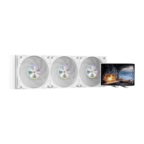 COOLING.PL Chłodzenie wodne KRUX HydroArc 360 White ARGB LCD (KRXE011) 120 mm
