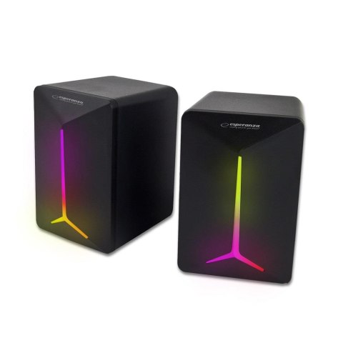 ESPERANZA Głośniki 2.0 Esperanza USB LED Rainbow Frevo EGS105