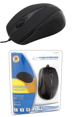 ESPERANZA Mysz przewodowa Esperanza SIRIUS EM102K optyczna czarna