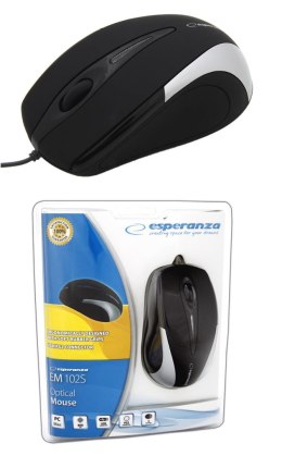 ESPERANZA Mysz przewodowa Esperanza SIRIUS EM102S optyczna USB srebrna
