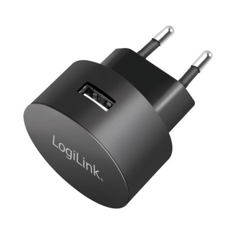 LogiLink Ładowarka sieciowa LogiLink PA0217 USB 10,5 W, okrągła, 1x USB-A, czarna