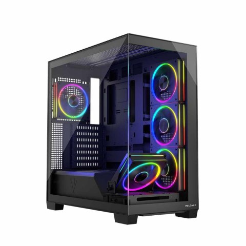 Modecom Obudowa Modecom Volcano Stellar ARGB MIDI 5F, czarna